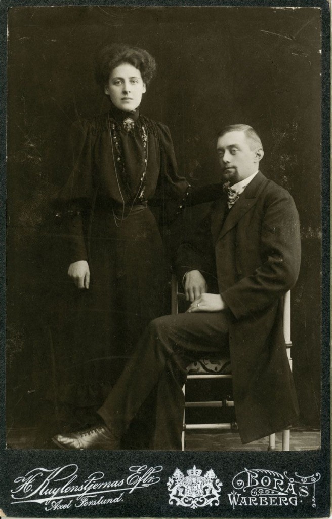 Anders och Bertha Andréen, förlovningskort 1906
