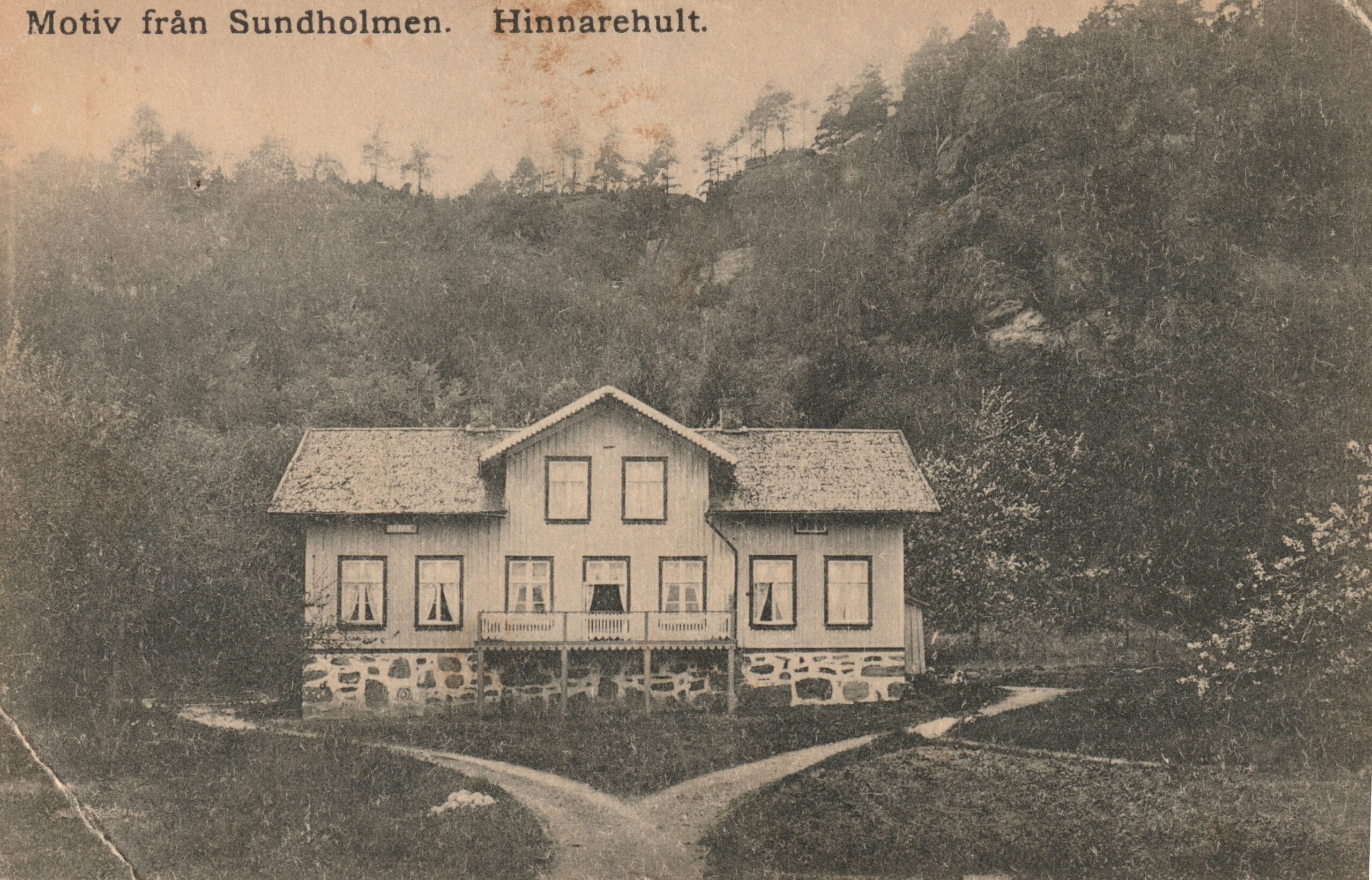 Hinnaredhult Sundholmen, Horred, 1916.